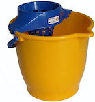 Mop Bucket with Squeezer Plastic Capacity 13lt Yellow