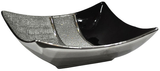 Karvounis Decorative Bowl Black 25x25x8.5cm