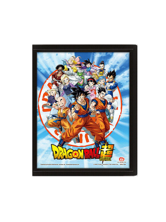 Dragon Ball Super Goku 3D Lenticular Wall Art Poster With Frame