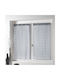 Window Curtain with Tab Top L-C Candide Gray 60x90cm