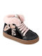 Anatomical Leather Kids Boots with Laces Blue