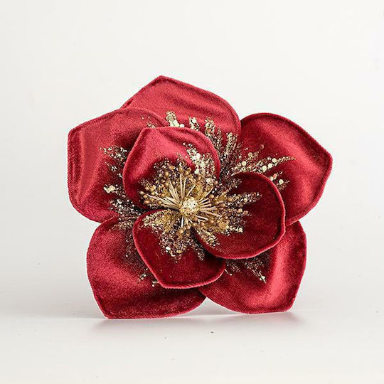 Eurolamp Christmas Fabric Decorative Flower 20cm