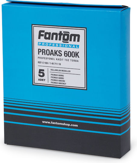 Fantom Promax 14071120 Σακούλες Σκούπας 5τμχ Συμβατή με Σκούπα Fantom