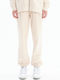 Pantaloni Trening Dama Cu Elastic Fleece Ecru