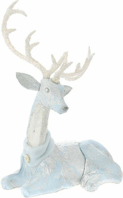 Iliadis Weihnachtsfigur Hirsche Blau Sitzend 51x40x22cm