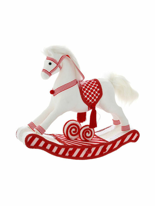 Iliadis Christmas Figure Horse White Height 40cm Rockin'