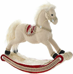 Iliadis Weihnachtsfigur Pferd Beige Rockig 40x33x12cm