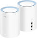 Cudy M1200 WiFi Mesh Network Access Point Wi‑Fi 5 Dual Band (2.4 & 5GHz) σε Διπλό Kit
