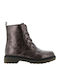 Martens SX Kids Boots with Laces Silver