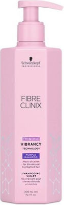 Schwarzkopf Fibre Clinix Vibrancy Purple Σαμπουάν Αναδόμησης/Θρέψης για Όλους τους Τύπους Μαλλιών 300ml