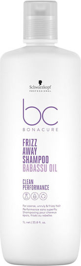 Schwarzkopf Bonacure Frizz Away Shampoos Smoothing for Frizzy Hair 1000ml