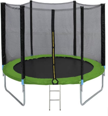 ForAll Trampolin Draußen Durchmesser 244cm mit Netz Grün