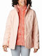 Bugaboo II Fleece Interchange 3 In 1 Women's Hiking Short Sports Jacket Waterproof for Winter with Detachable Hood Pink