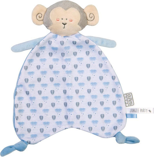 Saro Пелена за бебе Платнена утешителна играчка Monkey Light Blue