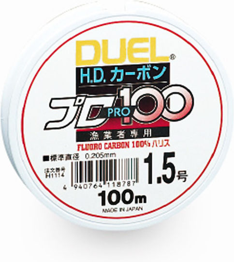 Duel H.D. Carbon Pro 100S Angelschnur Fluorocarbon 100m / 0.47mm