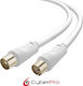 CyberPro Kabelantenne Koax-Stecker - Koax-Buchse (CP-TVPAL050W)