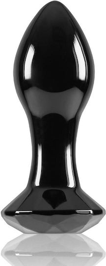 Ns Novelties Crystal Gem Glass Πρωκτική Σφήνα Μαύρη