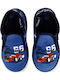 Kids Slippers Boots Blue Cars