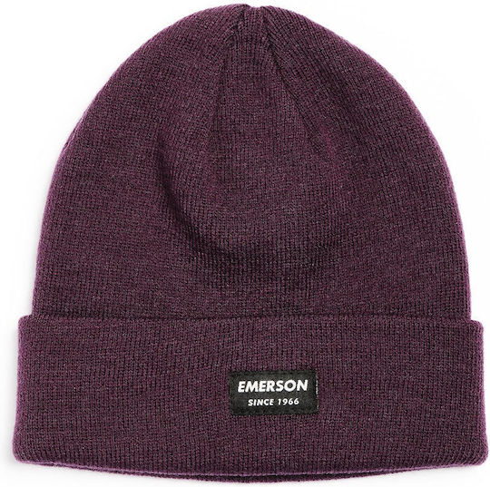 Beanie Unisex Beanie Knitted in Purple color