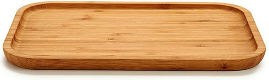 BigBuy Servierplatte Hölzernes 30x20x1.5cm 1Stück