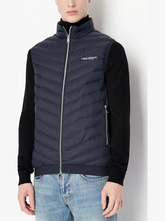 Armani Exchange Sleeveless Winter Jacket Puffer Black 8NZQ52ZNW3Z