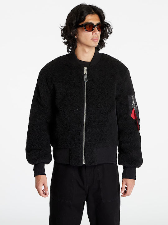 MA-1 Teddy Jacket Bomber Black