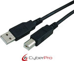 CyberPro 1.8m USB 2.0 Cable A-Male to B-Male (CP-USBAB018)