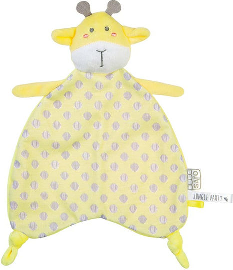 Saro Пелена за бебе Утешителна кърпа Giraffe Yellow