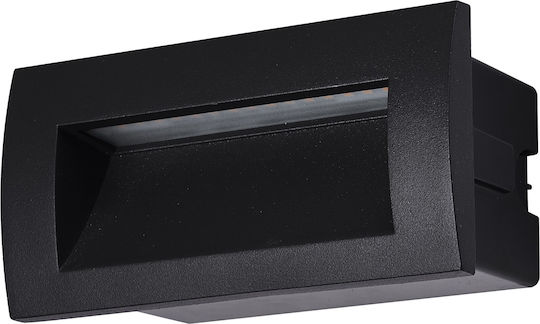 Avide Επιτοίχια Εξωτερική Πλαφονιέρα LED IP54 3W με Θερμό Λευκό Φως