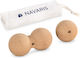 Navaris Balls Massage 2pcs in Brown Color
