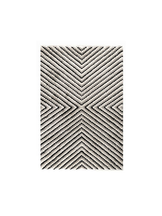 Tzikas Carpets Etro 35786-095 Teppich Rechteckig Synthetisch mit Fransen Schwarz
