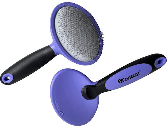 Pet Interest Slicker Brush Comb for Misc Hair Lengths for Coat Grooming Purple