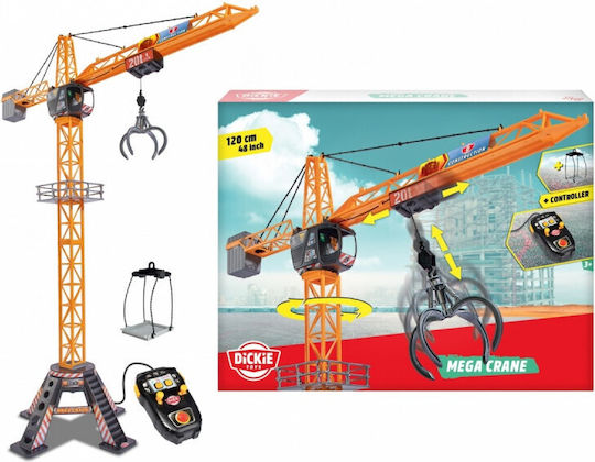 Dickie Mega Crane Ferngesteuertes Baufahrzeug Stunt Orange