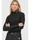 Women's Blouse Long Sleeve Turtleneck Black