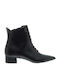 Mourtzi Leather Women's Ankle Boots Black