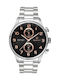 Gant Southampton Men's Watch 44mm Chronograph Battery with Silver Metal Bracelet