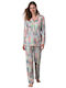 Vamp Women's Pyjama Set Cotton Pink