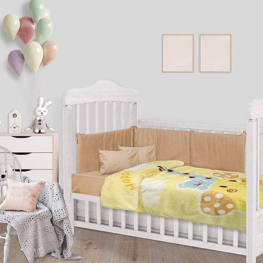 Das Home Одеяло Детско легло Жълто 110x140см.