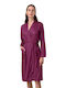 Vamp Women's Winter Cotton Pajama Robe Lilac