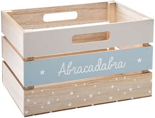 Atmosphera Children's Storage Box made of Wood Blue 29x18x20cm 1pcs