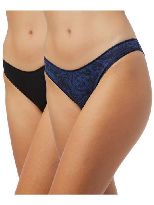 Minerva Fimelle Rio Дамско Слип 2Pack Синьо/черно