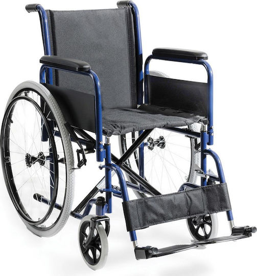 Alfa Care Smart Standard AC-45 Rollstuhl 24" Klappbar Einfacher Typ Alfa Care Rollstuhl Klappbar mit aufblasbaren Rädern 24" 41cm 13-528-048 Blauw