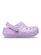 Crocs Ανατομικές Παιδικές Παντόφλες Λιλά Classic Lined