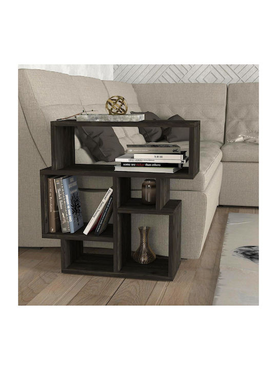 Rectangular Side Coffee Table Lipsi Wooden Brown W60xL22xH60cm