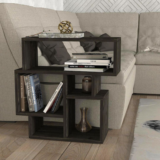 Ορθογώνιο Βοηθητικό Τραπεζάκι Lipsi Ξύλινο Wenge Μ60xΠ22xΥ60εκ.