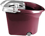 Plastic bucket with wheels 15lit