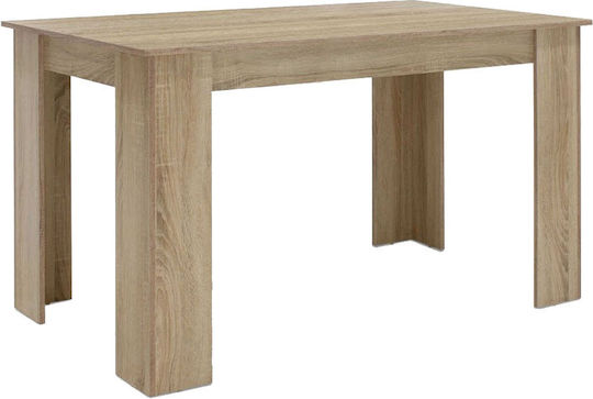 Irida Τραπέζι Κουζίνας Ξύλινο Sonoma 120x80x76εκ.
