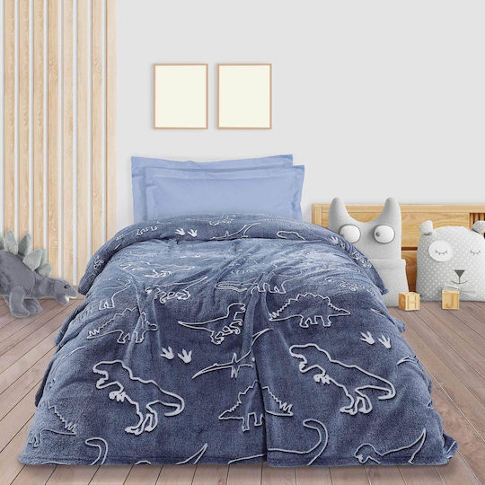 Das Home Blanket Fleece Light Blue 160x220cm