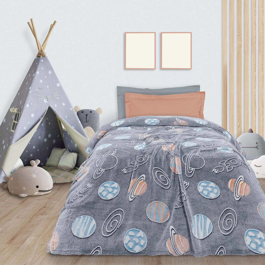 Das Home Blanket Fleece Glowing Blue 160x220cm