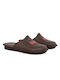 Castor Anatomic Men's Leather Slippers Brown